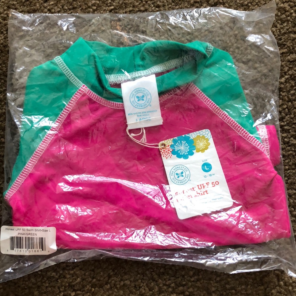Honest Long Sleeved Swim Shirt 12-18Months